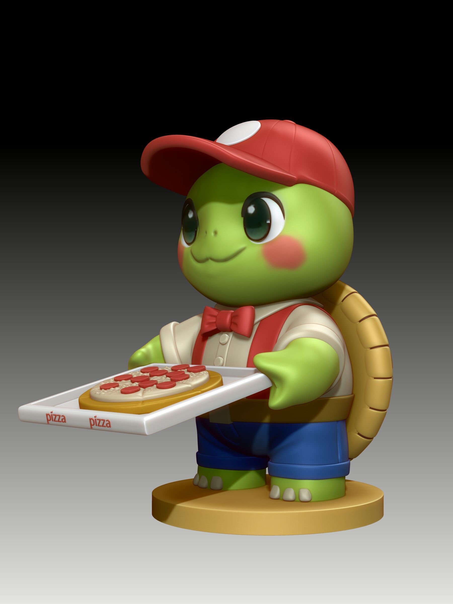 Arttoy pizzaturtle costume 3D print mode 3D print model_2