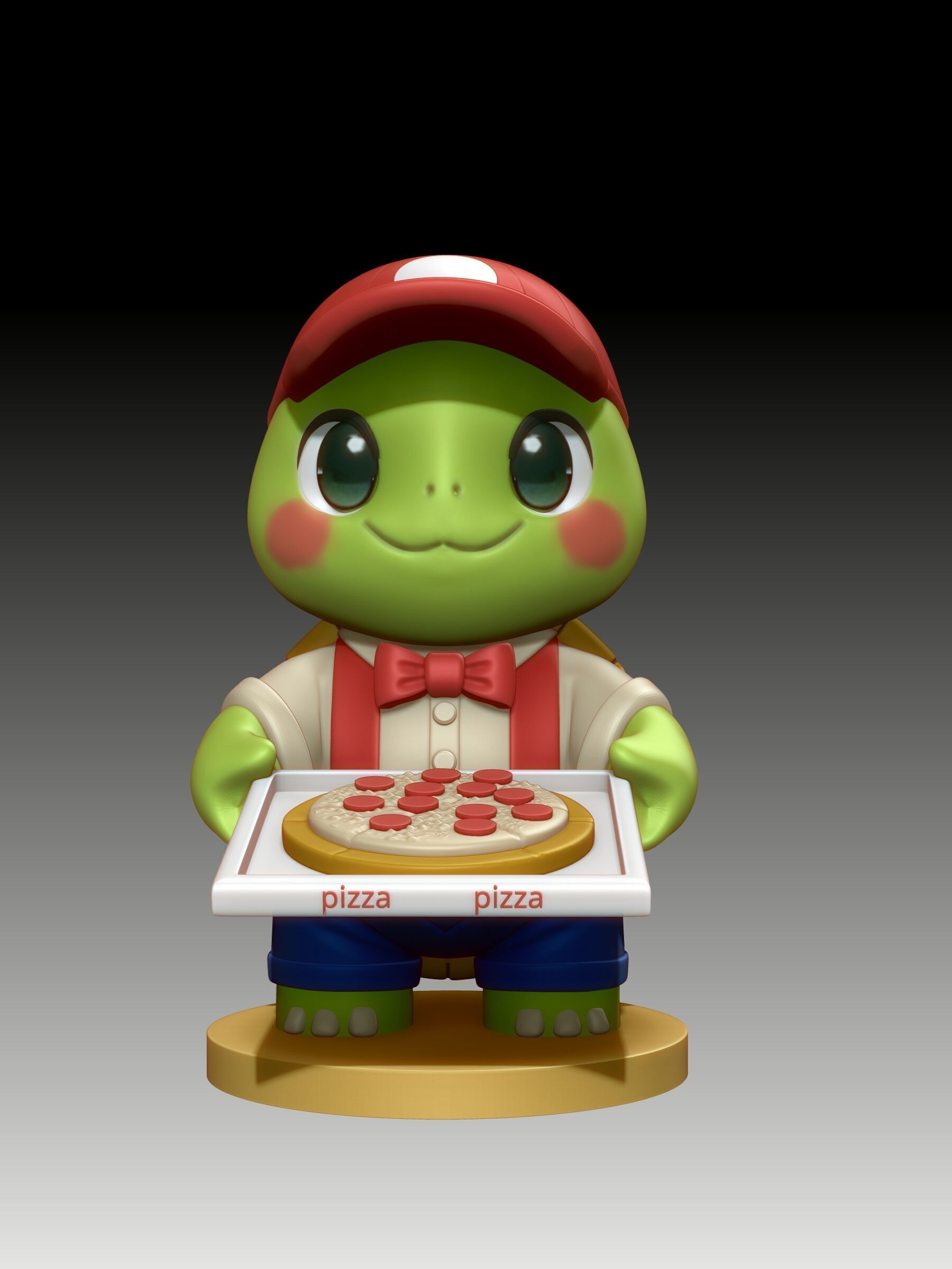 Arttoy pizzaturtle costume 3D print mode 3D print model_1