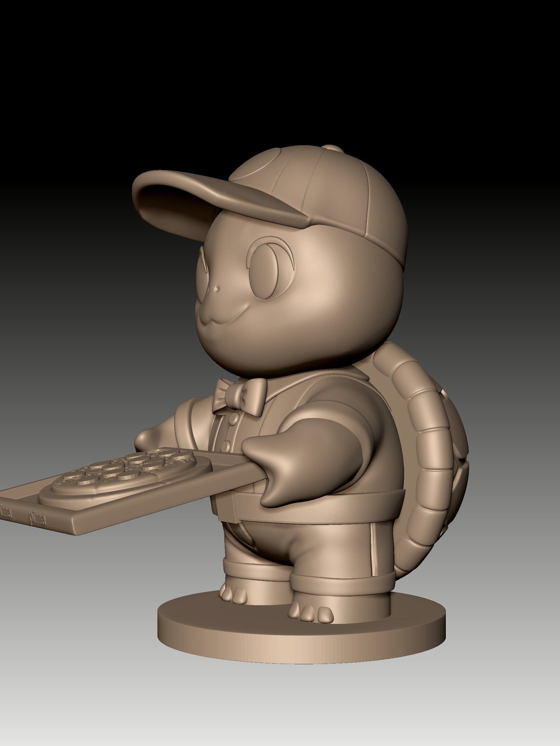 Arttoy pizzaturtle costume 3D print mode 3D print model_5