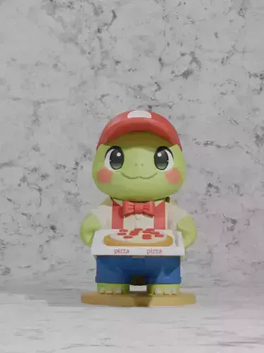 Arttoy pizzaturtle costume 3D print mode