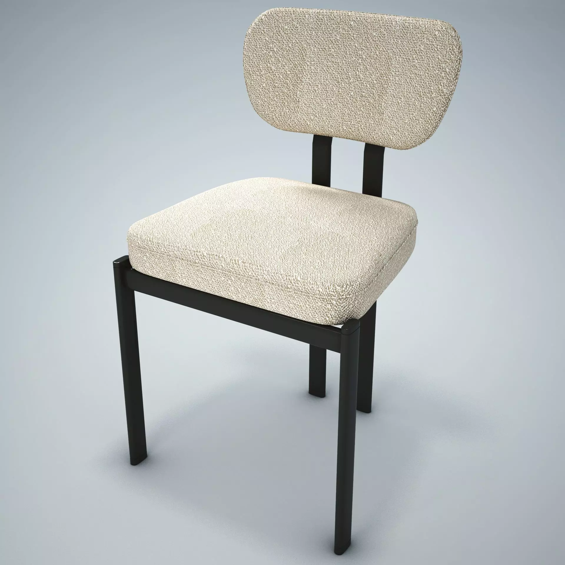 Bay Wood Chair HD Low-poly 3D model