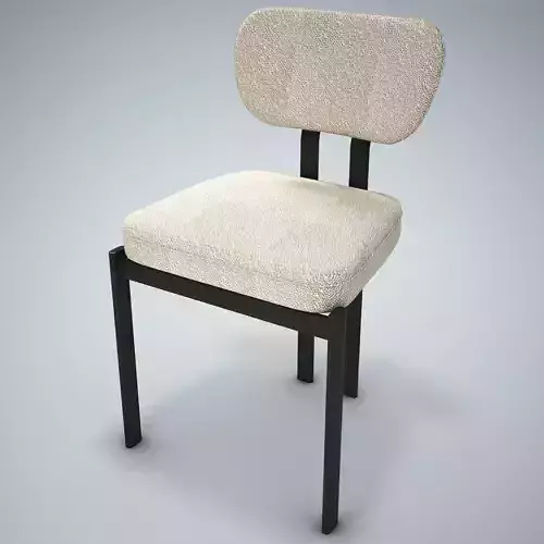 Bay Wood Chair HD Low-poly 3D model