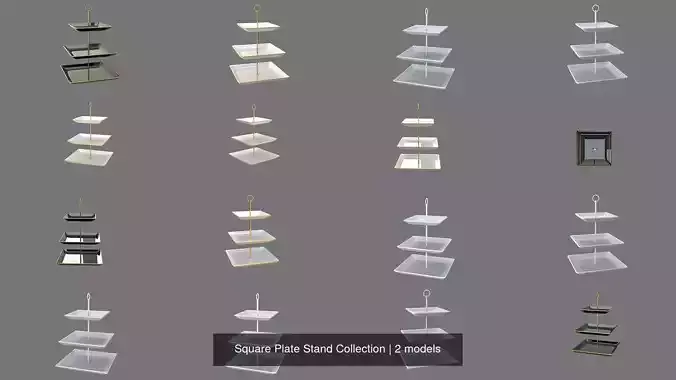 Square Plate Stand Collection