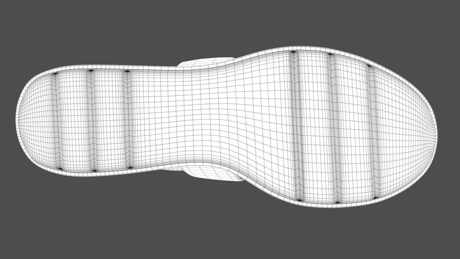 Womens Time Off Fun Ankle Strap Sandals Gray Color 3D Model Low-poly 3D model_8