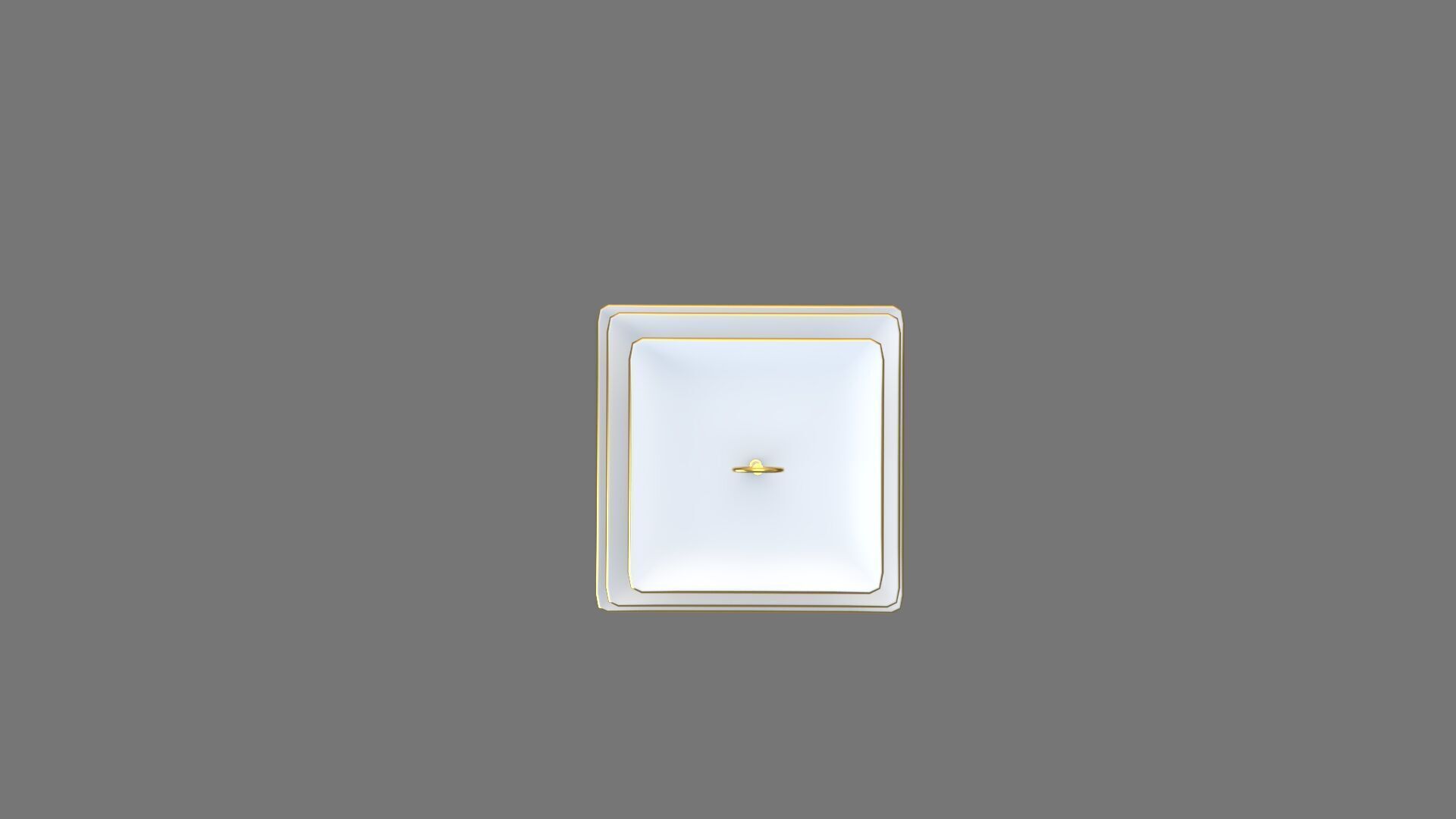 Square Plate Stand white Plastic 3D model_6