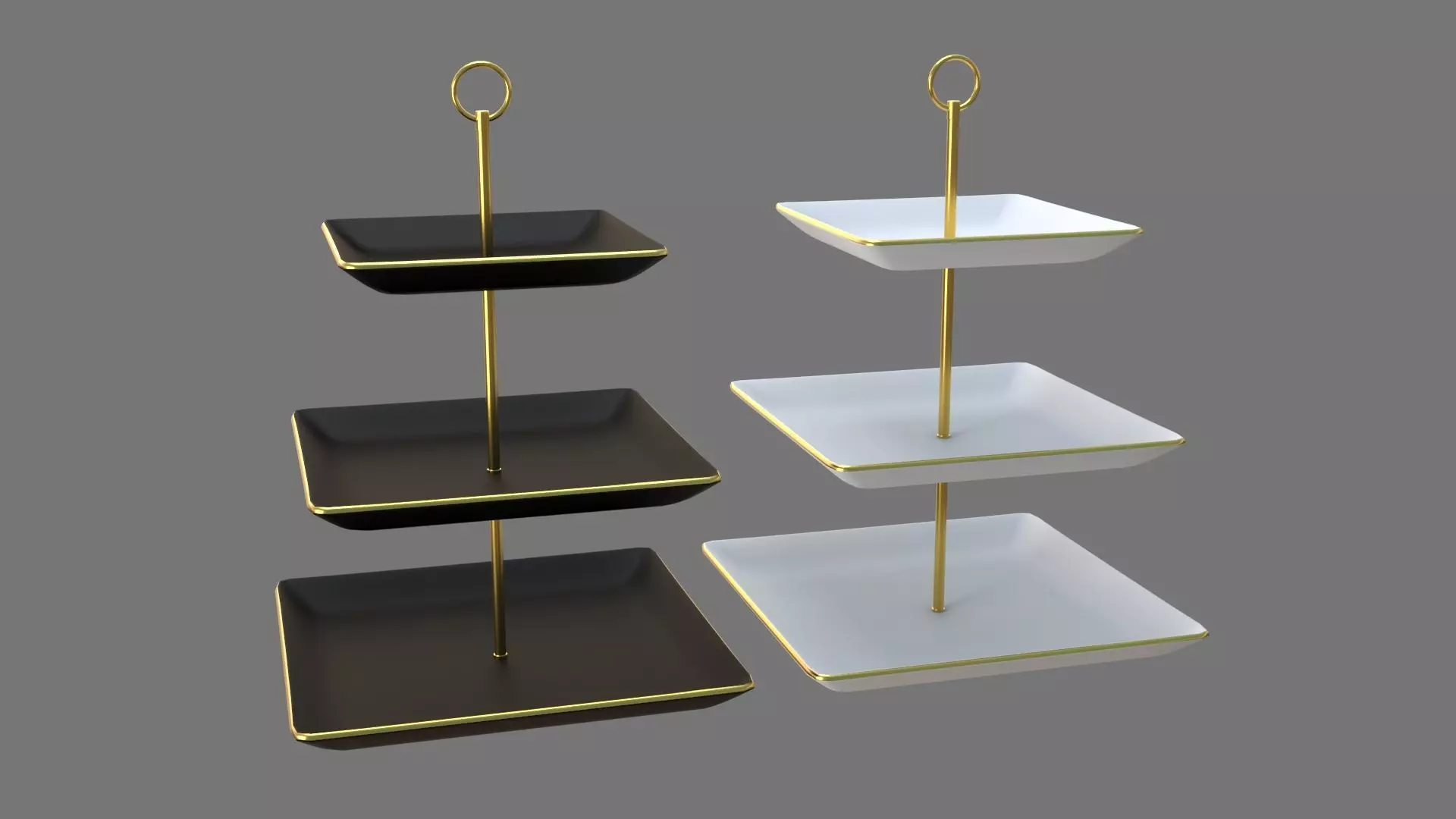 Square Plate Stand Collection 02 _0
