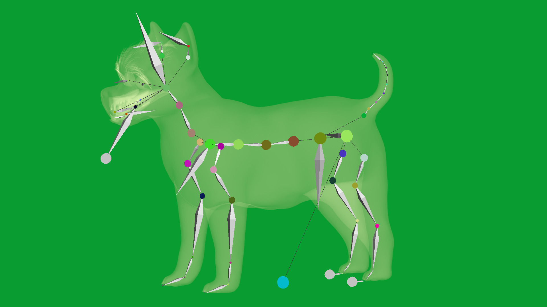 Cairn Terrier Dog Low-poly 3D model_25