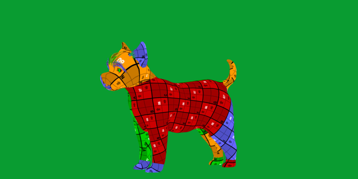 Cairn Terrier Dog Low-poly 3D model_12