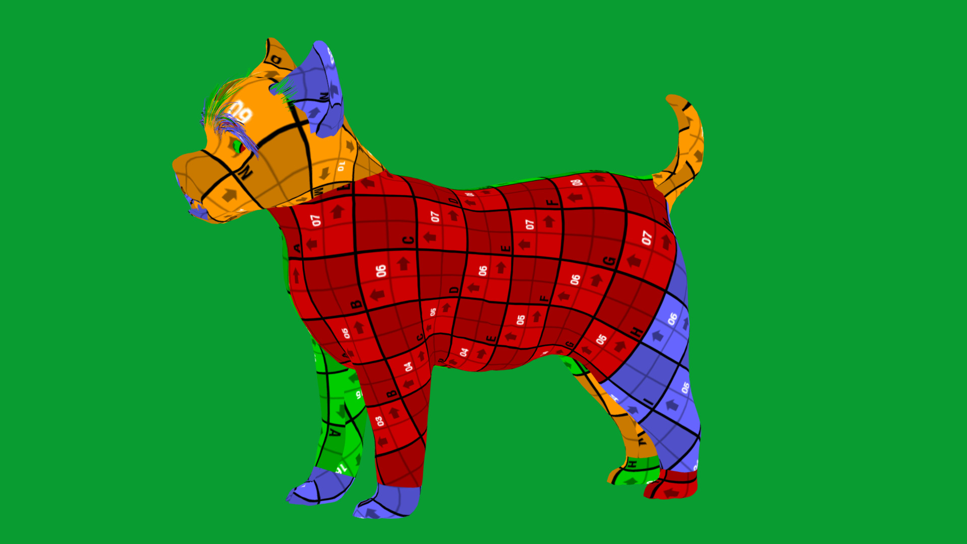 Cairn Terrier Dog Low-poly 3D model_27