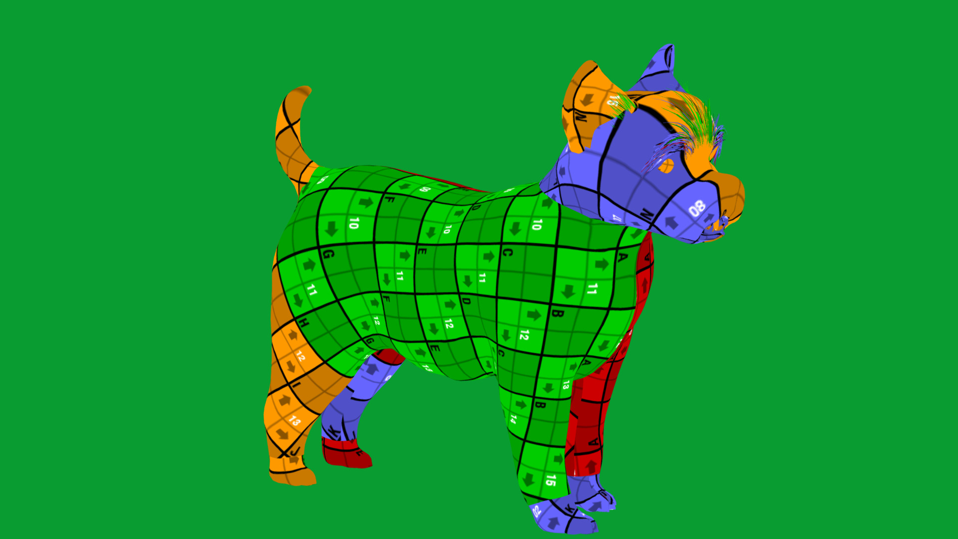 Cairn Terrier Dog Low-poly 3D model_28