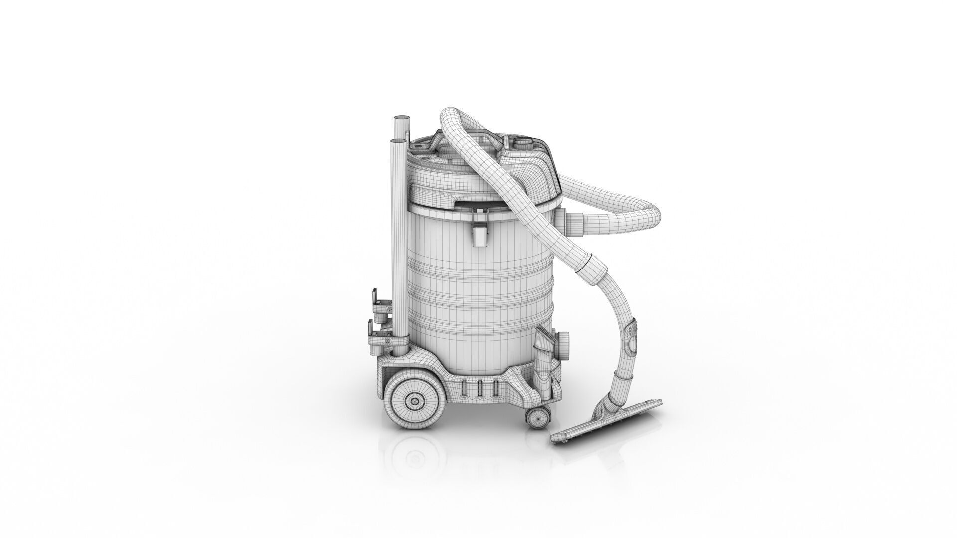Akitas Wet and Dry Vacuum Cleaner Low-poly 3D model_11