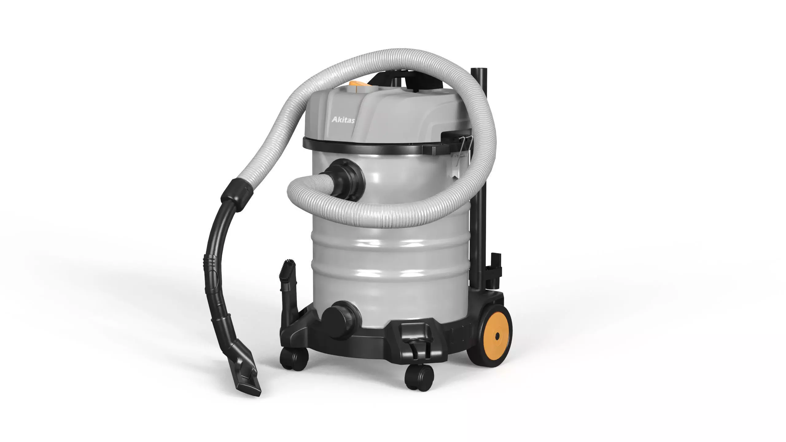 Akitas Wet and Dry Vacuum Cleaner Low-poly 3D model_0