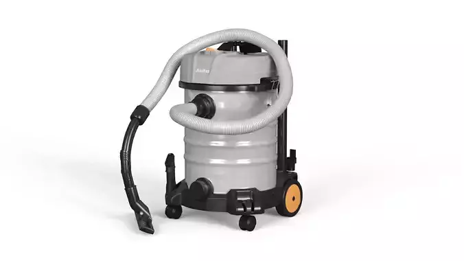 Akitas Wet and Dry Vacuum Cleaner Low-poly 3D model