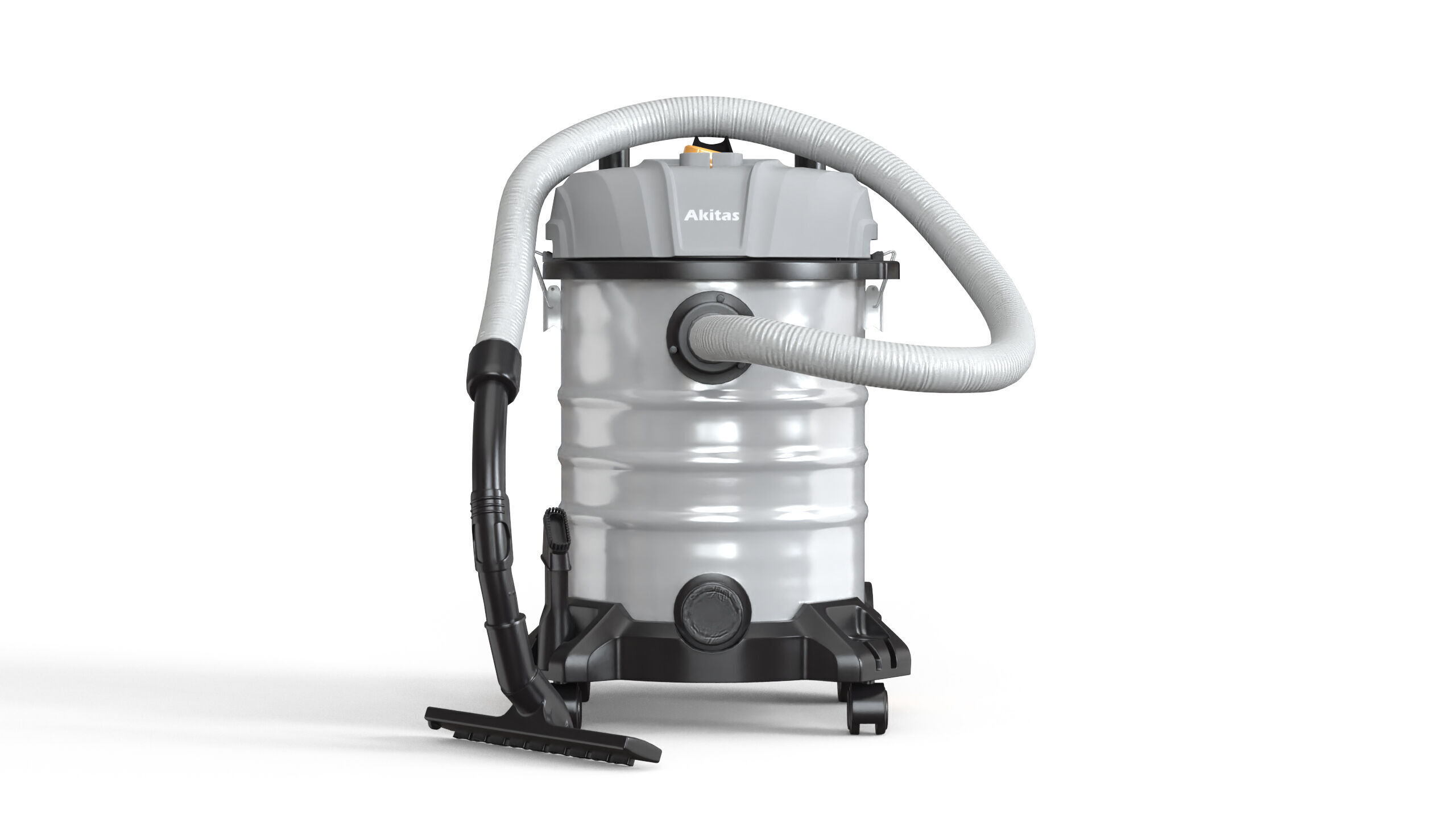 Akitas Wet and Dry Vacuum Cleaner Low-poly 3D model_3