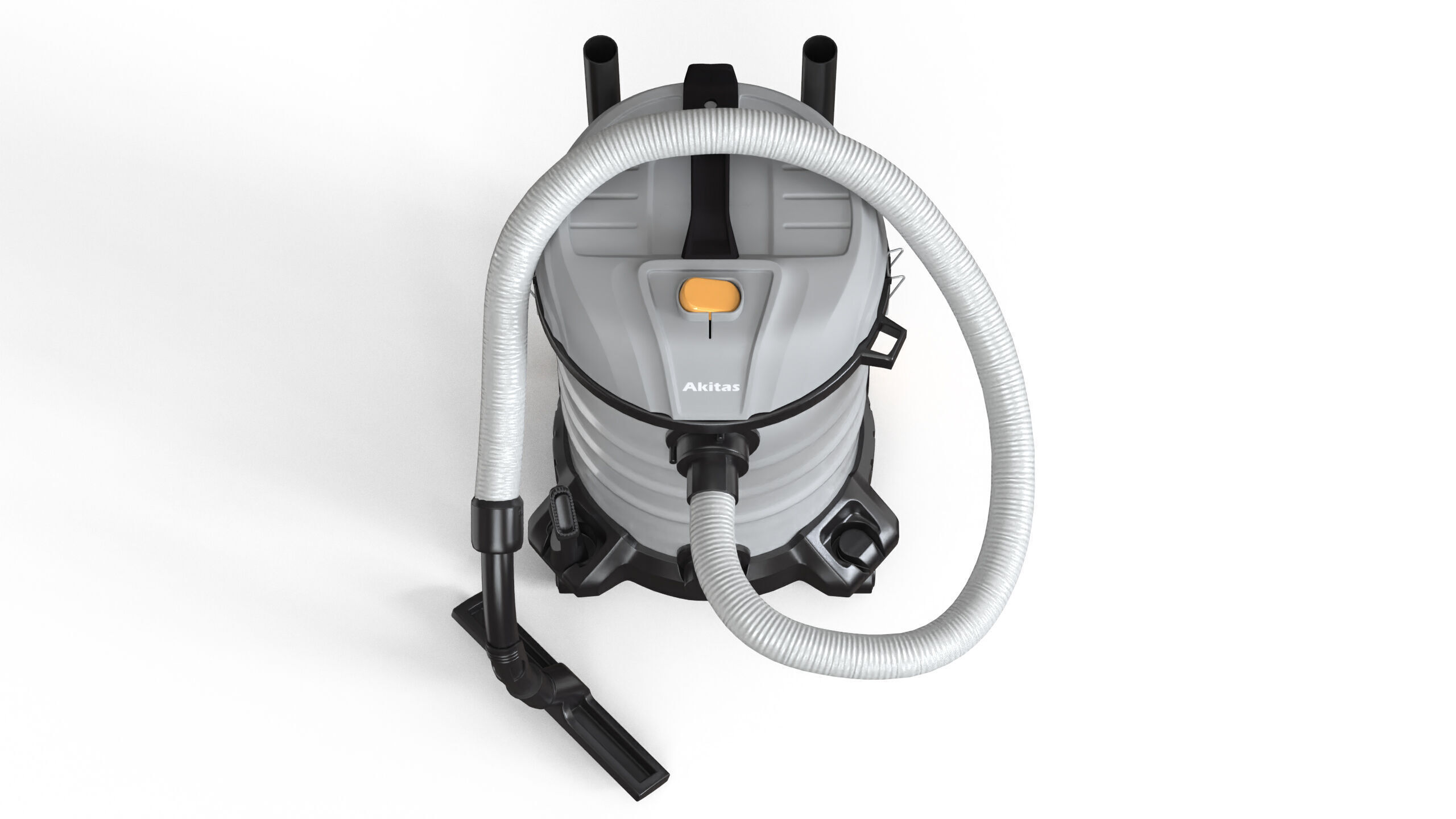 Akitas Wet and Dry Vacuum Cleaner Low-poly 3D model_4