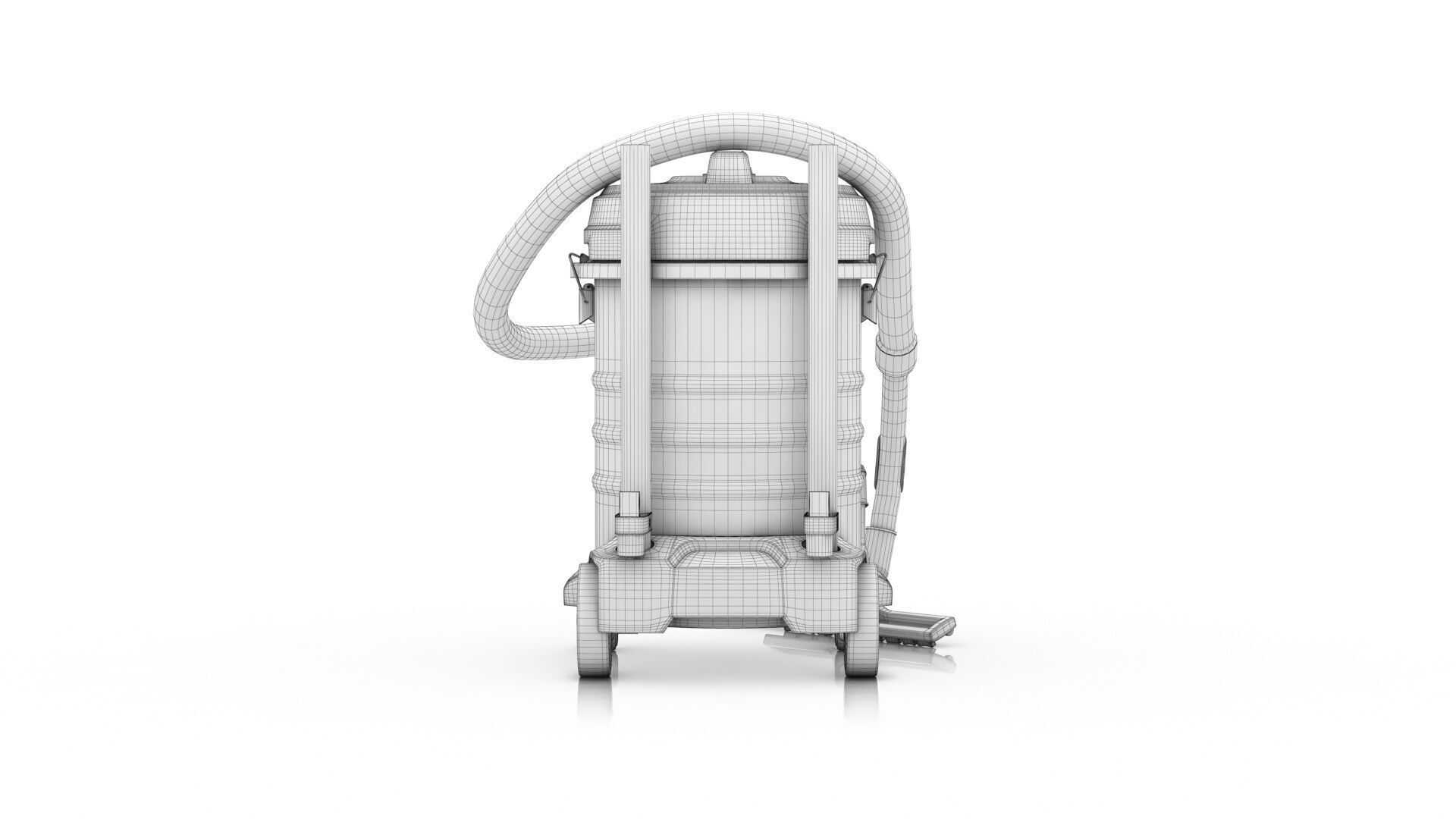 Akitas Wet and Dry Vacuum Cleaner Low-poly 3D model_14