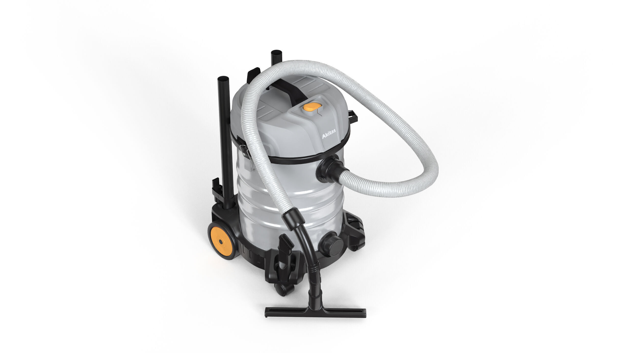 Akitas Wet and Dry Vacuum Cleaner Low-poly 3D model_6