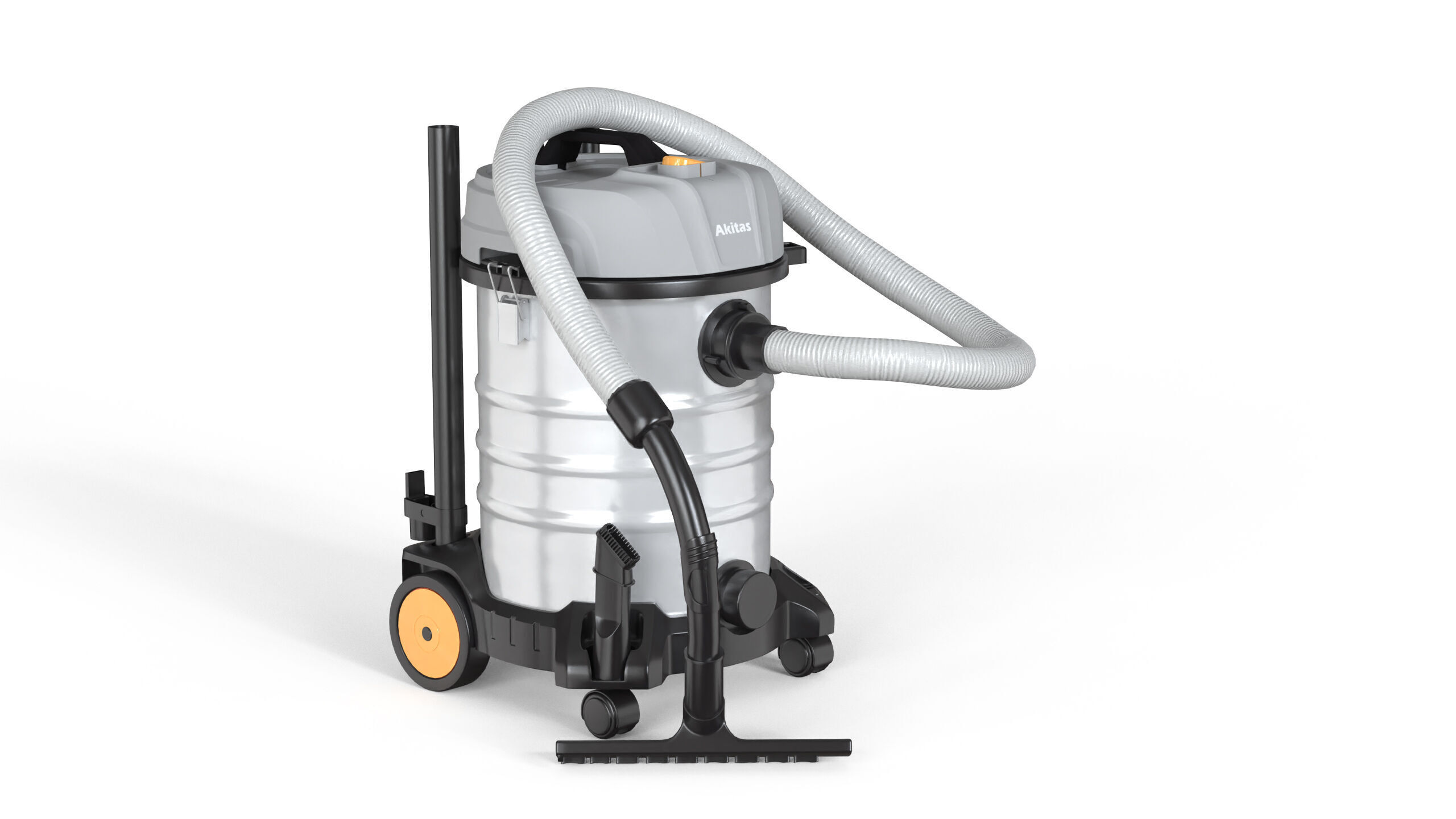 Akitas Wet and Dry Vacuum Cleaner Low-poly 3D model_1