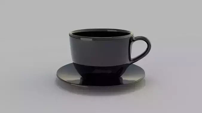  Cappuccino Cup Black