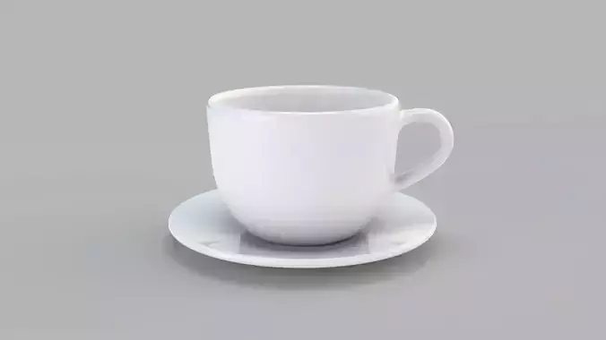 Cappuccino Cup White
