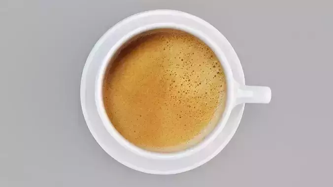 Cappuccino Cup With Coffee 01