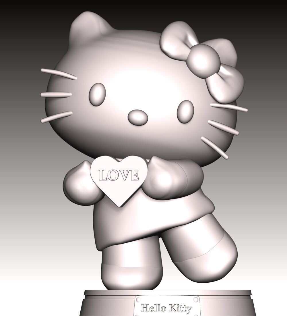 Hello Kitty Fan Art 3D print model_10