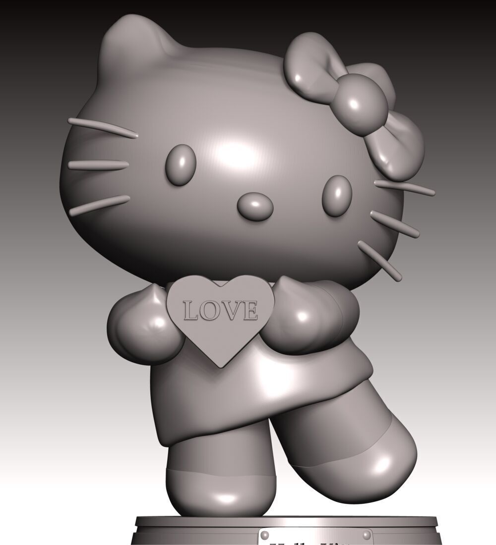 Hello Kitty Fan Art 3D print model_3