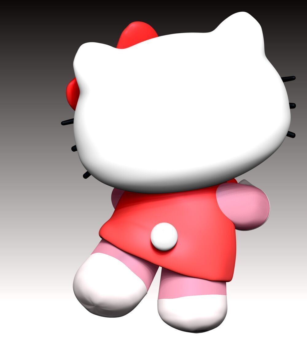 Hello Kitty Fan Art 3D print model_9