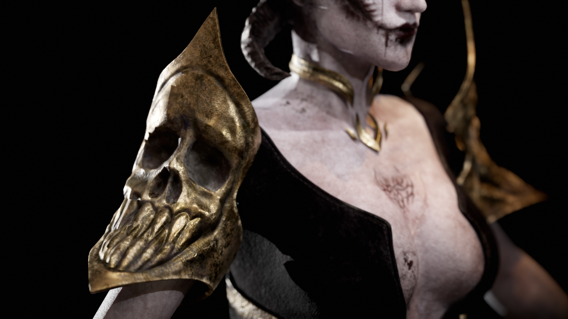 WITCH 3D CHARACTER Low-poly 3D model_2