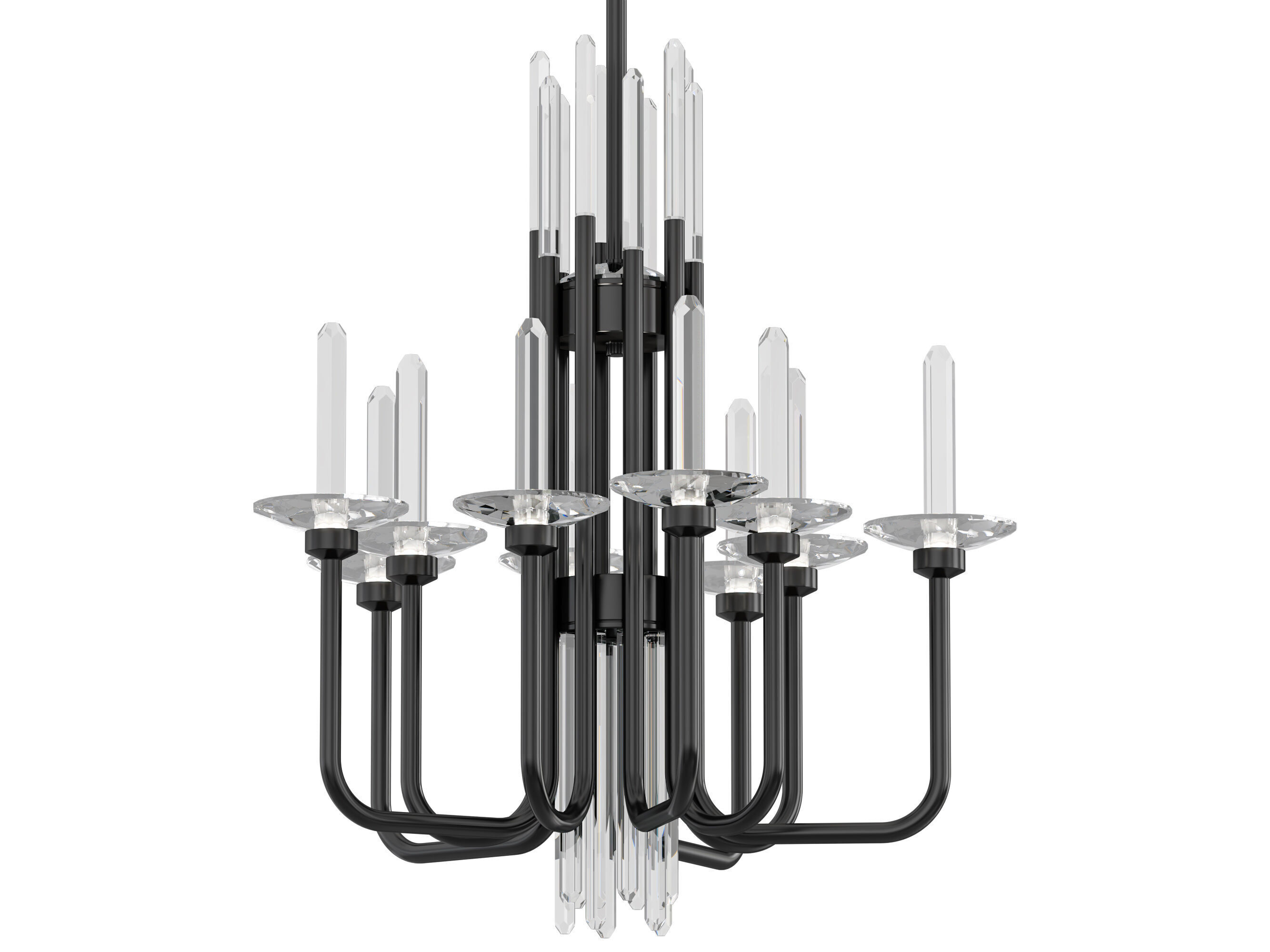 Calliope chandelier 10 light 3D model_8