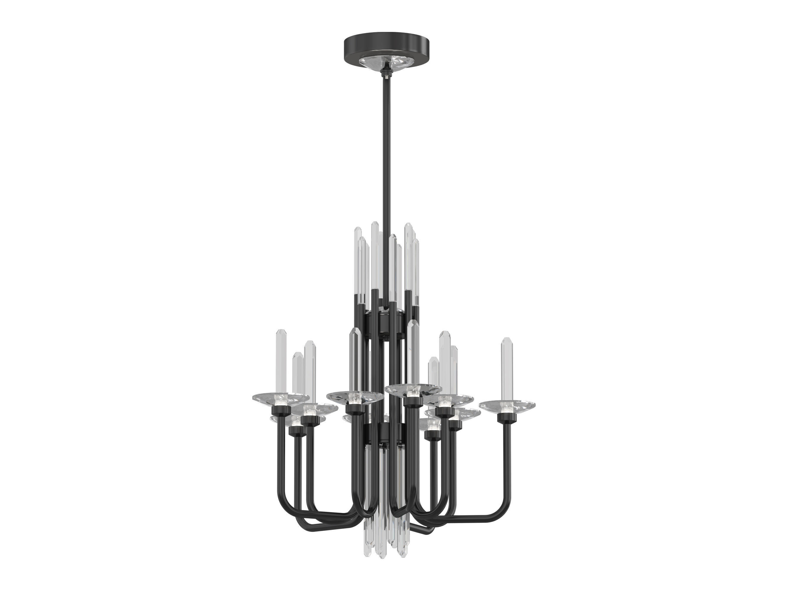 Calliope chandelier 10 light 3D model_5