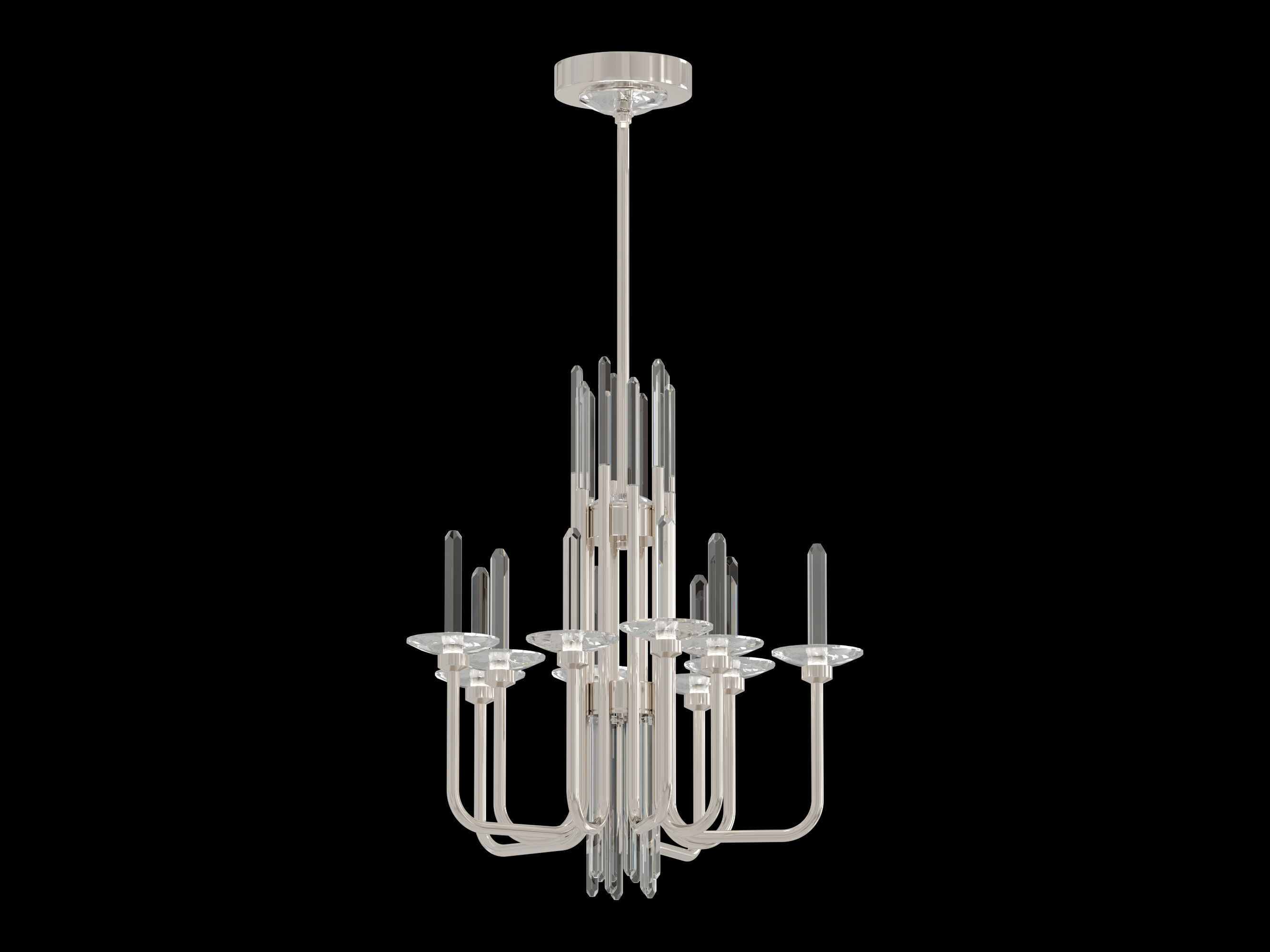 Calliope chandelier 10 light 3D model_13