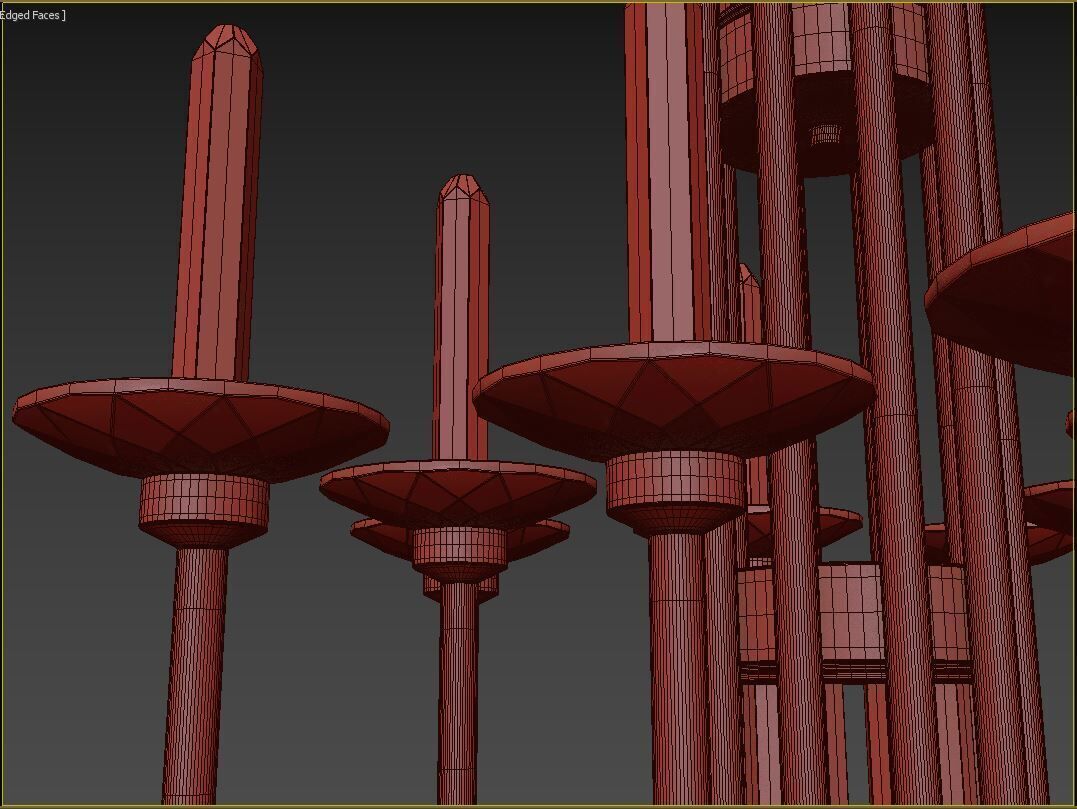 Calliope chandelier 10 light 3D model_20