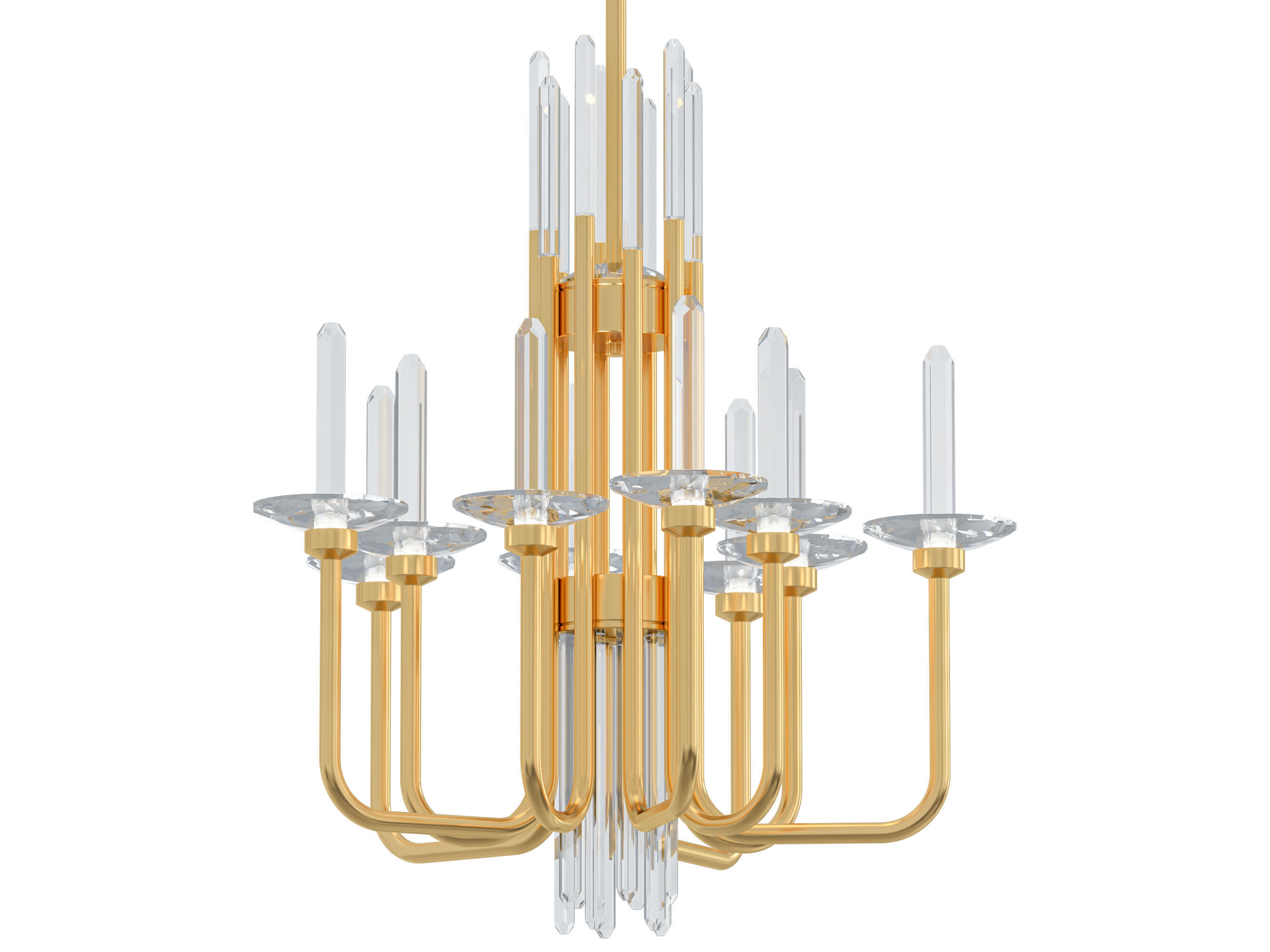 Calliope chandelier 10 light 3D model_3