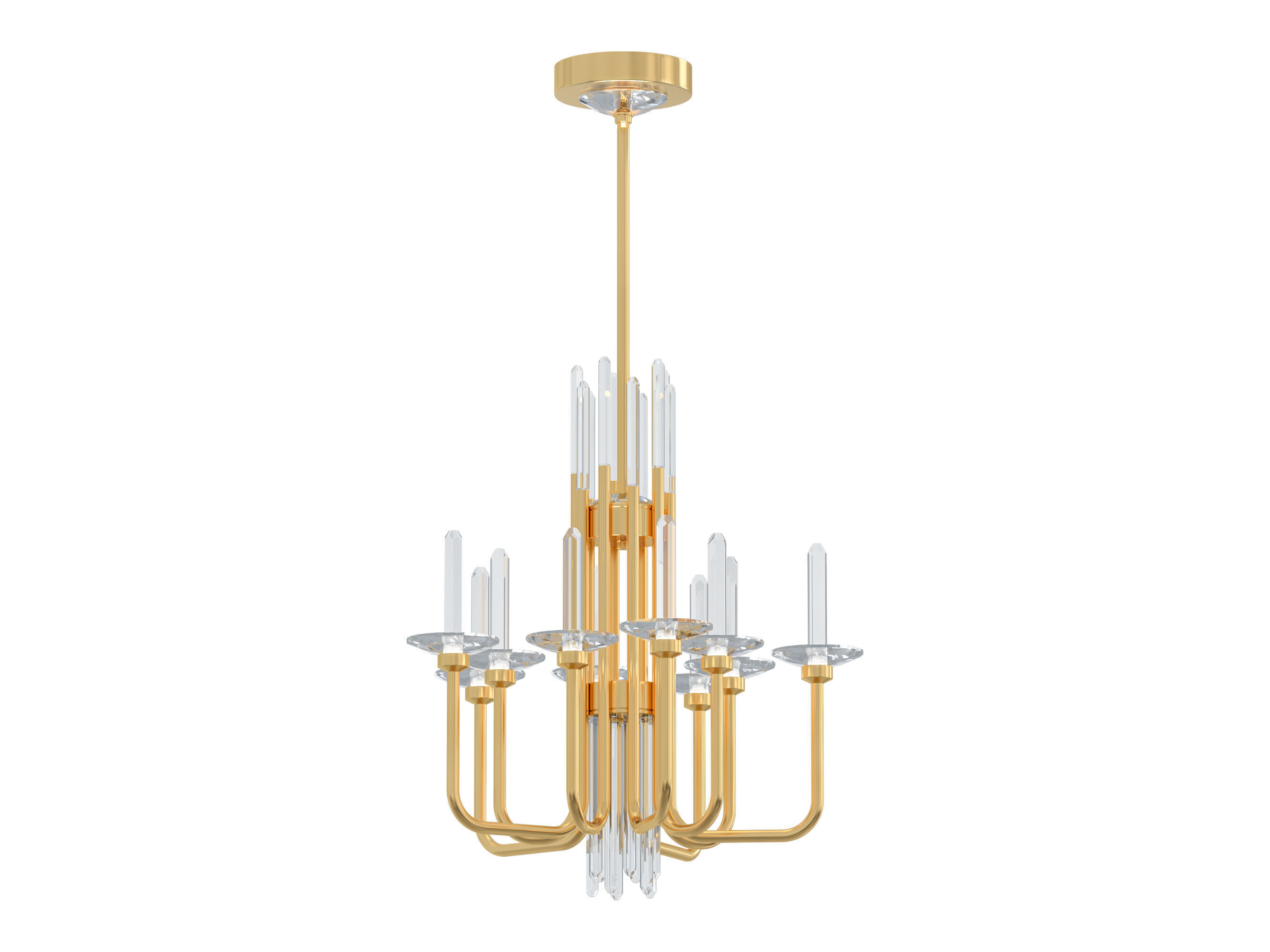 Calliope chandelier 10 light 3D model_12