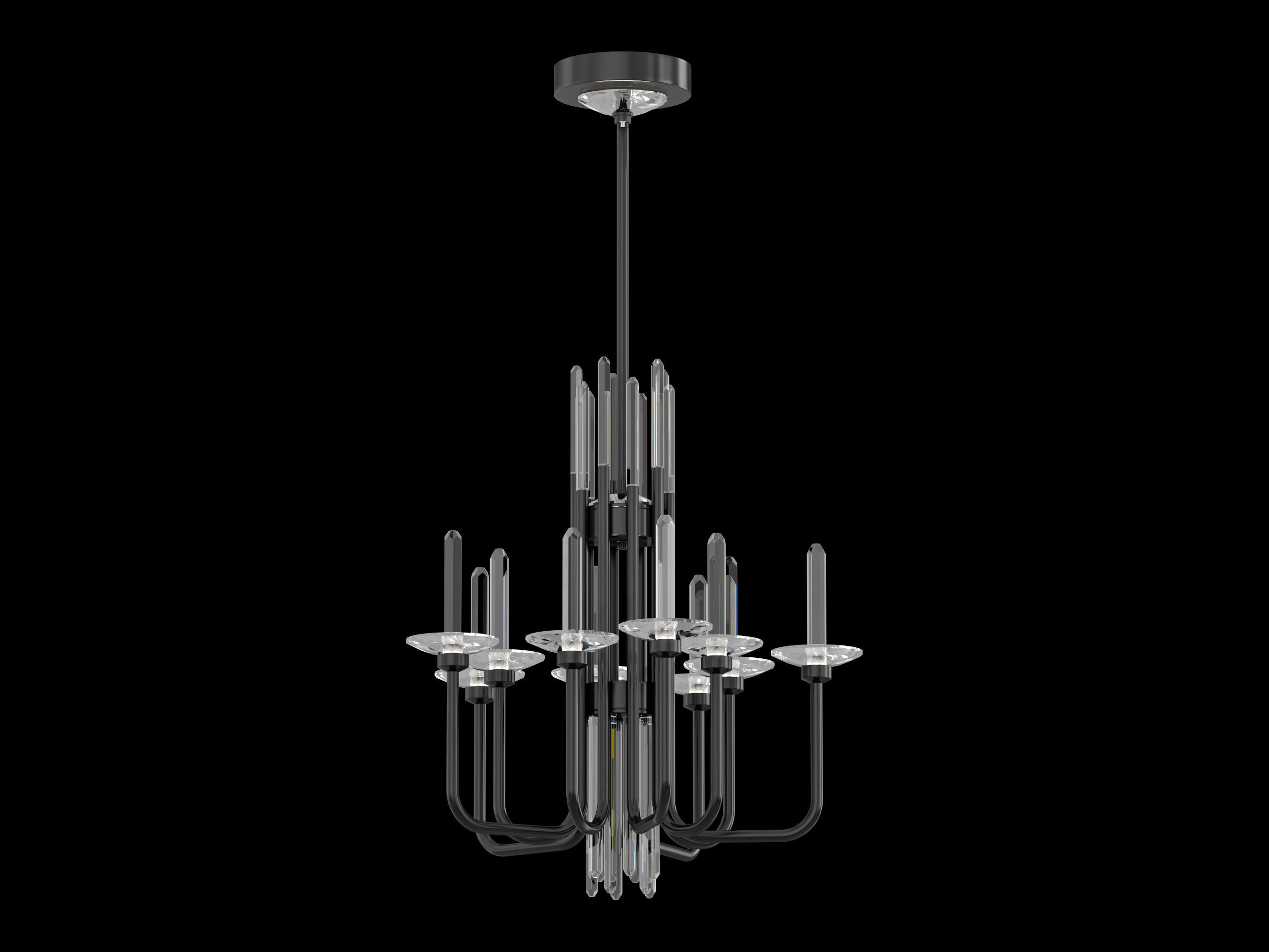 Calliope chandelier 10 light 3D model_9