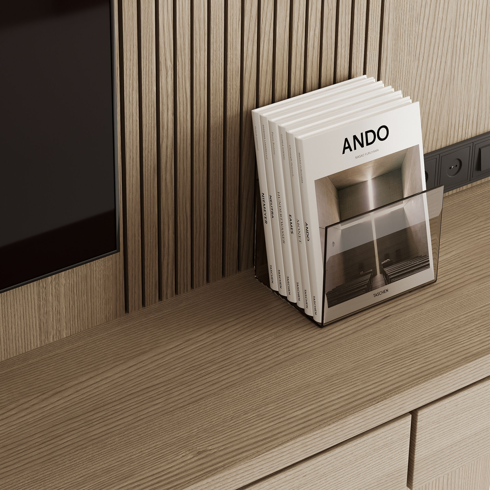 Bedroom Furniture Composition 19 3D model_4