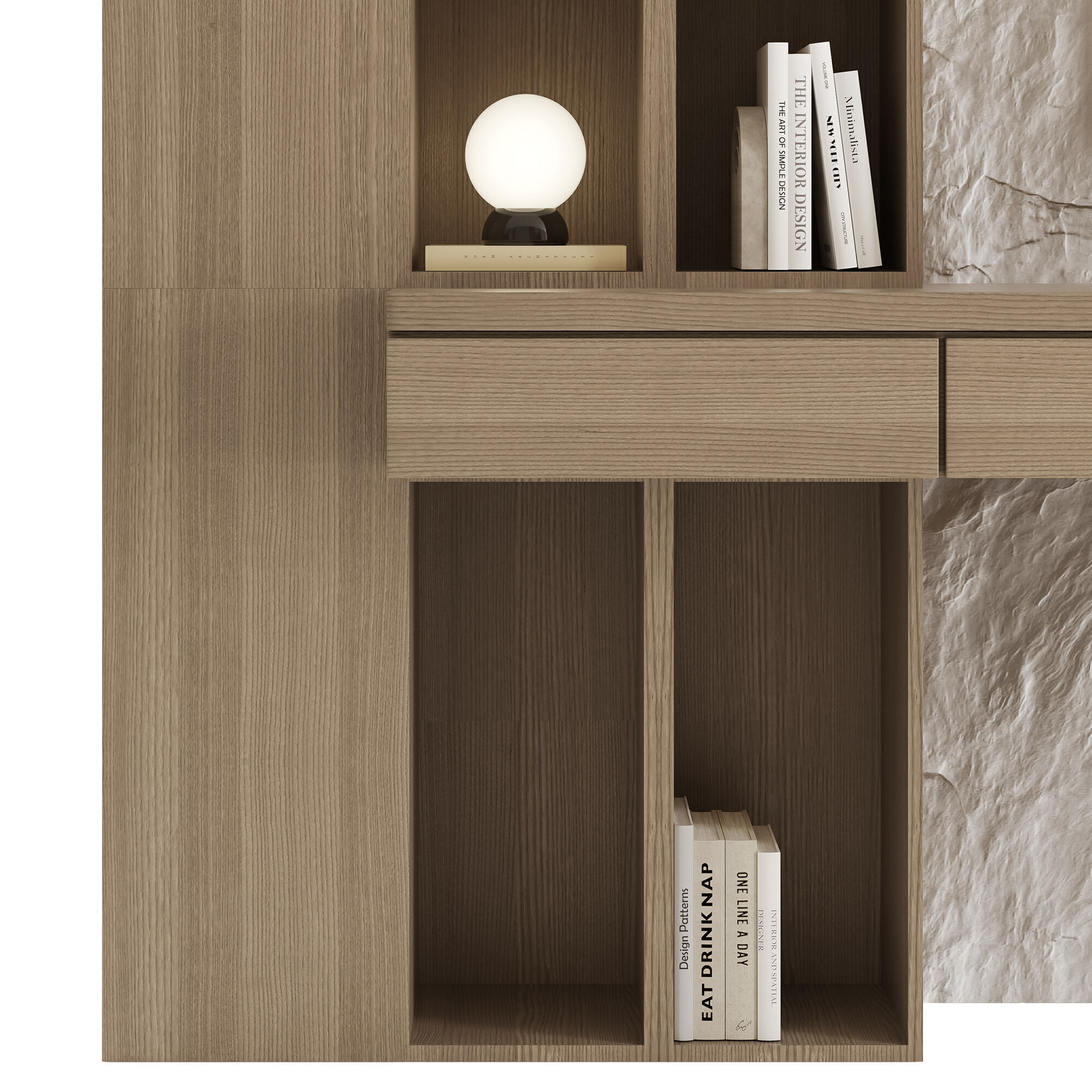 Bedroom Furniture Composition 19 3D model_2