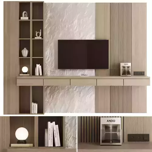 Bedroom Furniture Composition 19 3D model