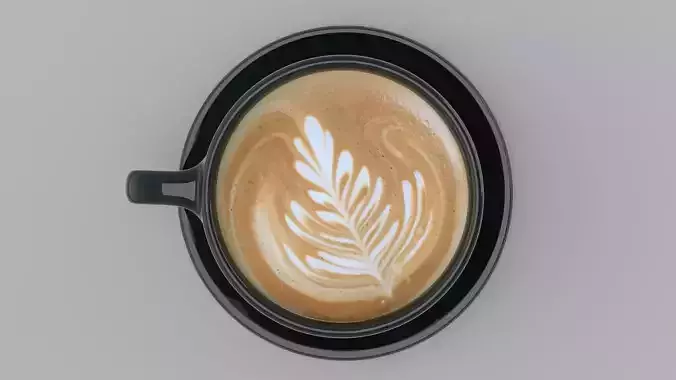  Cappuccino Cup With Coffee 04