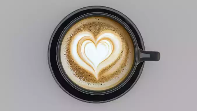 Cappuccino Cup With Coffee 05