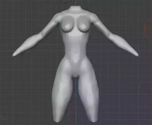 Mujer semi completa 3D print model