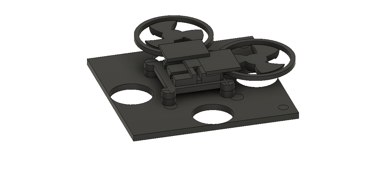 3 inch drone chassis 3D print model 3D print model_9
