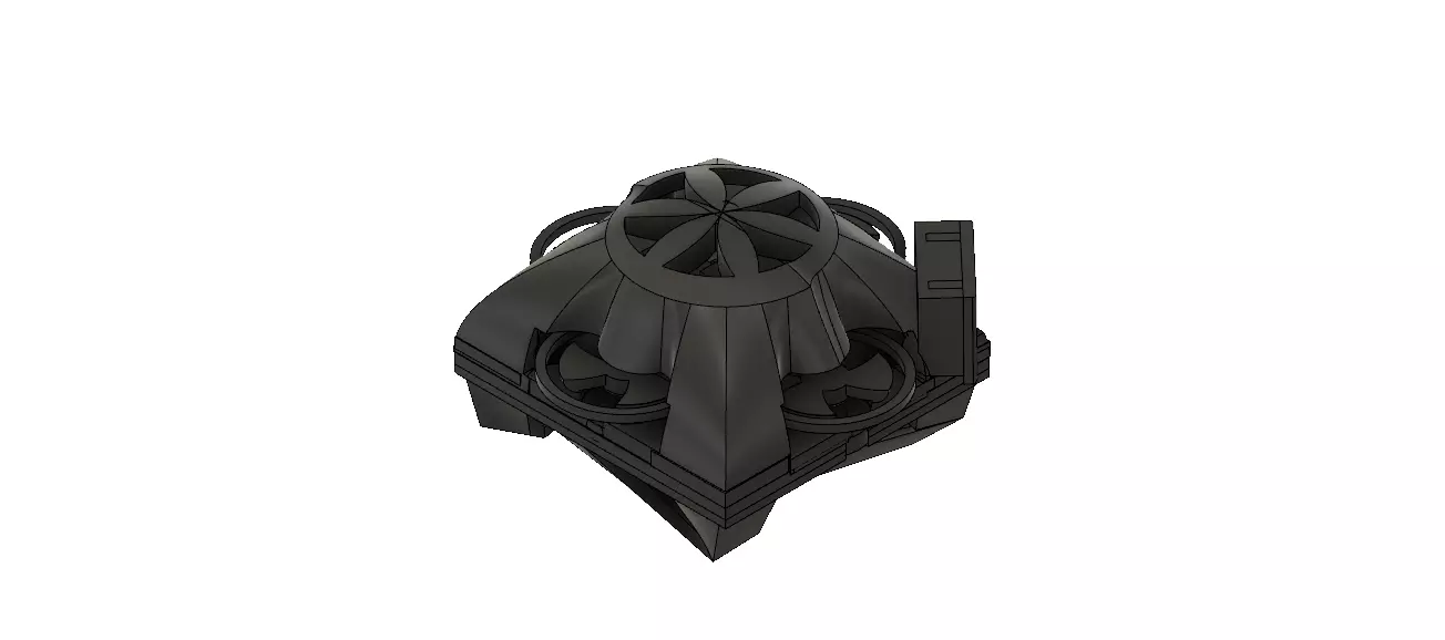 3 inch drone chassis 3D print model 3D print model_0