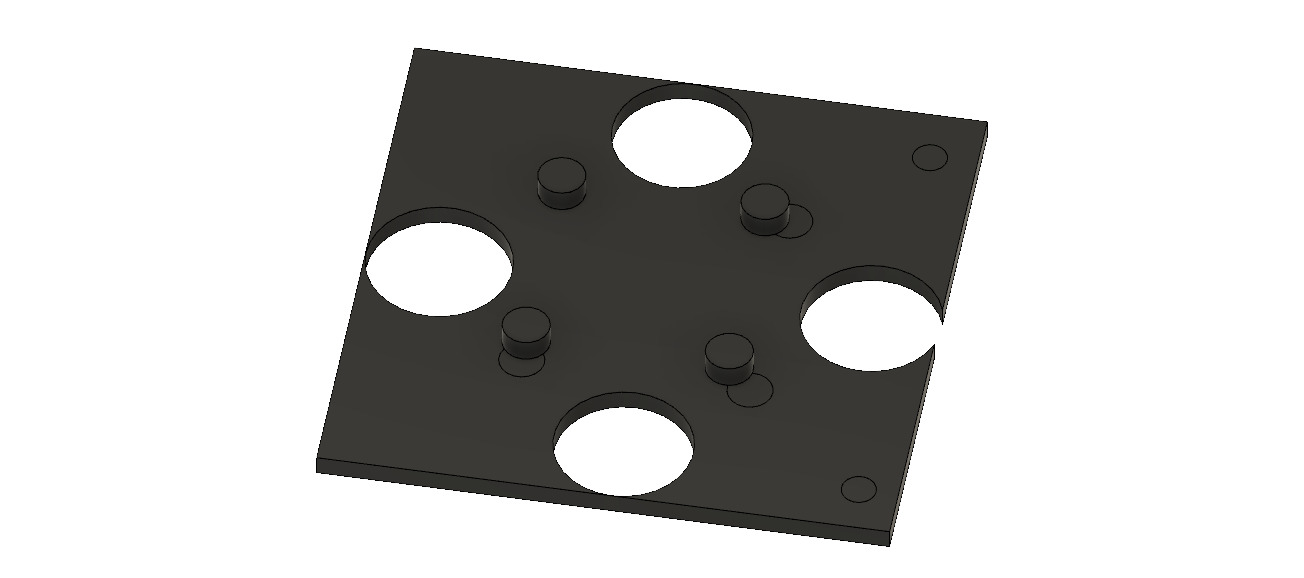 3 inch drone chassis 3D print model 3D print model_3