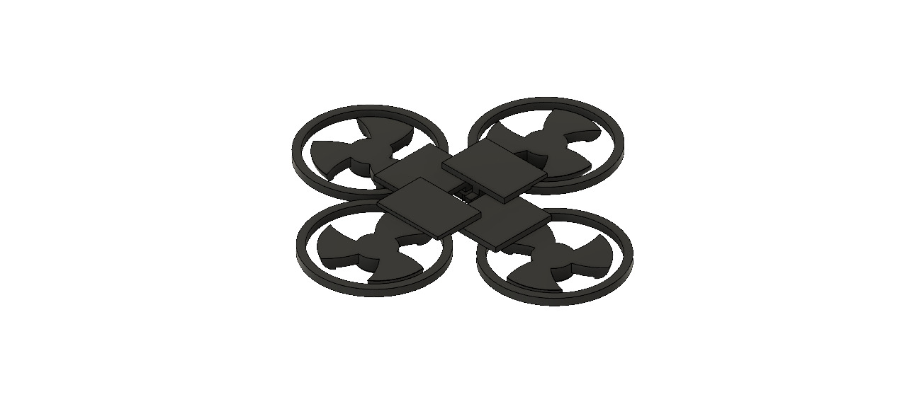 3 inch drone chassis 3D print model 3D print model_8