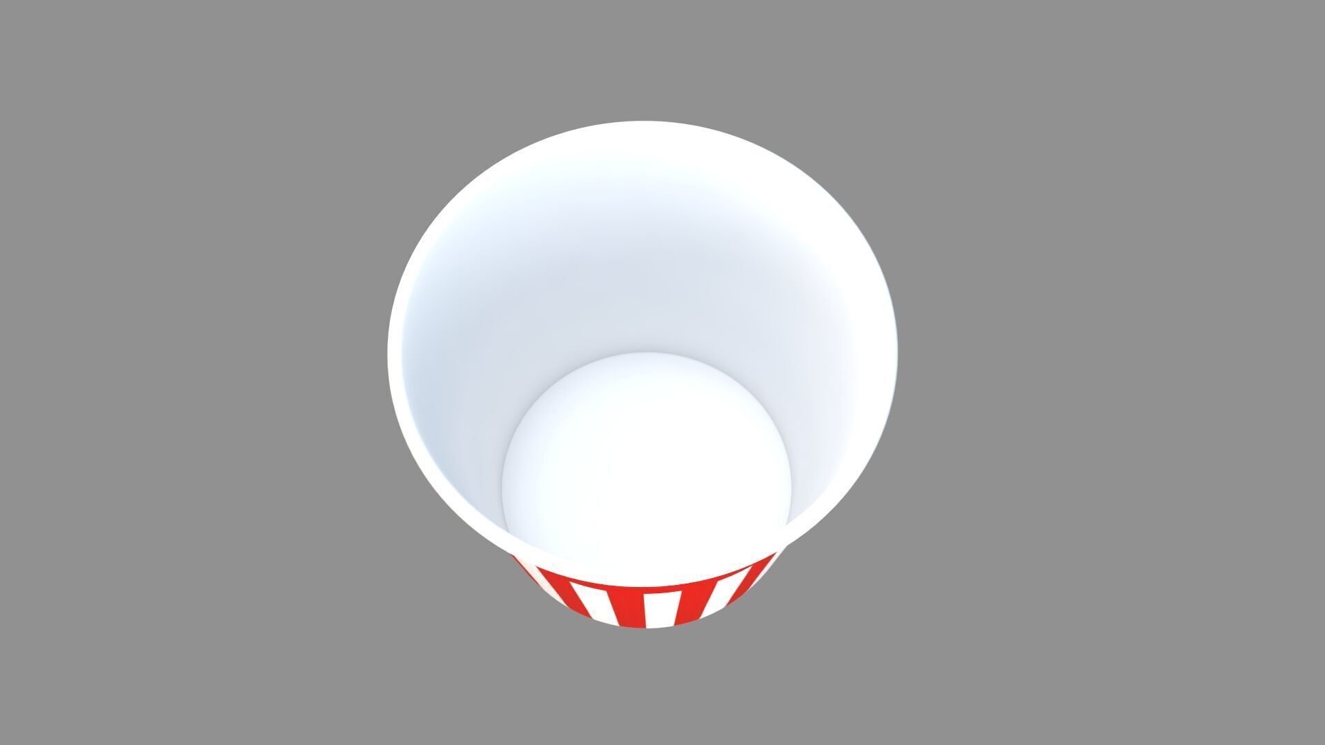 popcorn tub red 3D model_3