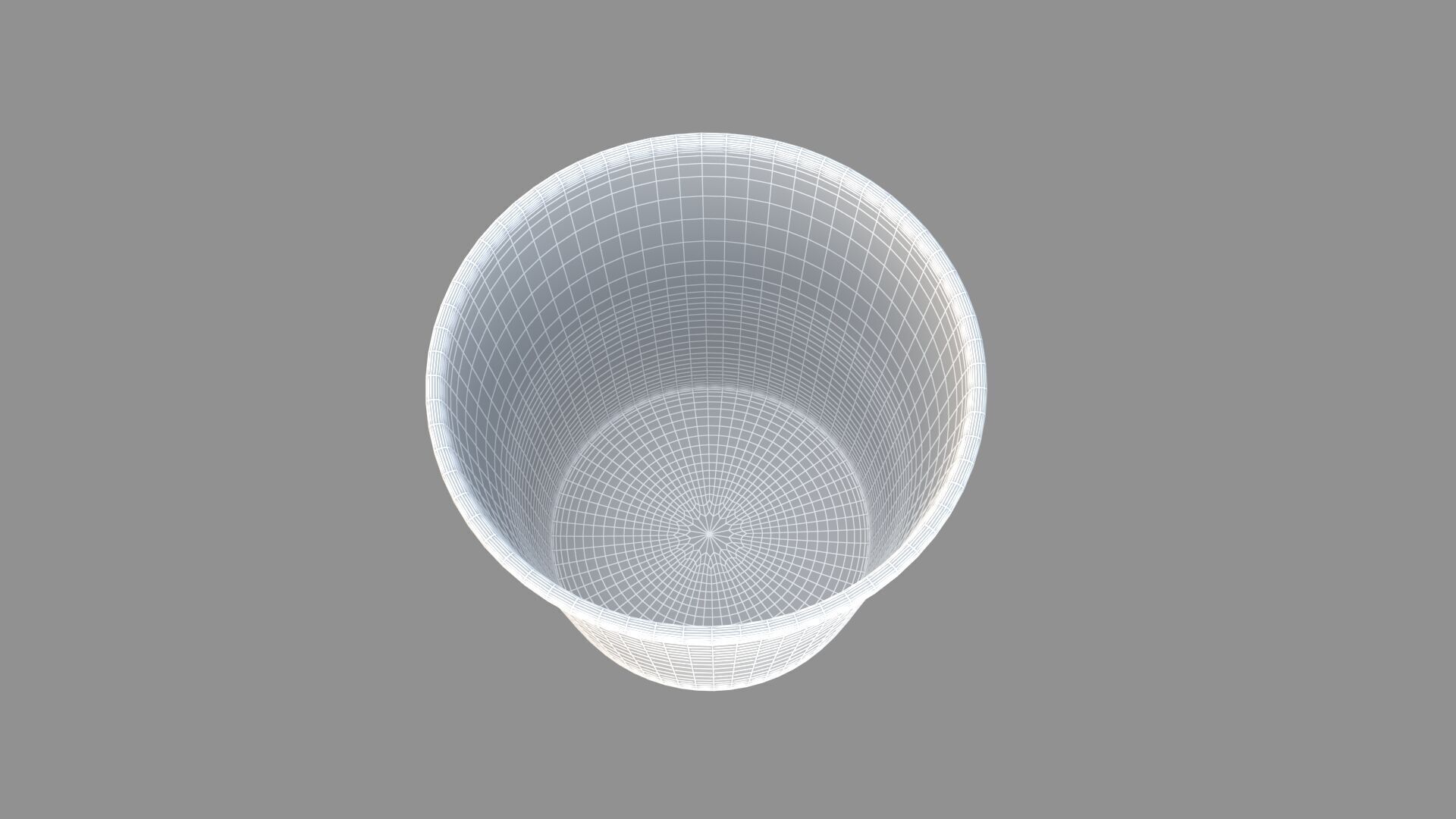 popcorn tub red 3D model_7