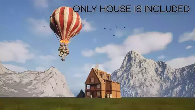 4K Quality AAA NEXT GEN game-ready model of town house 3D model