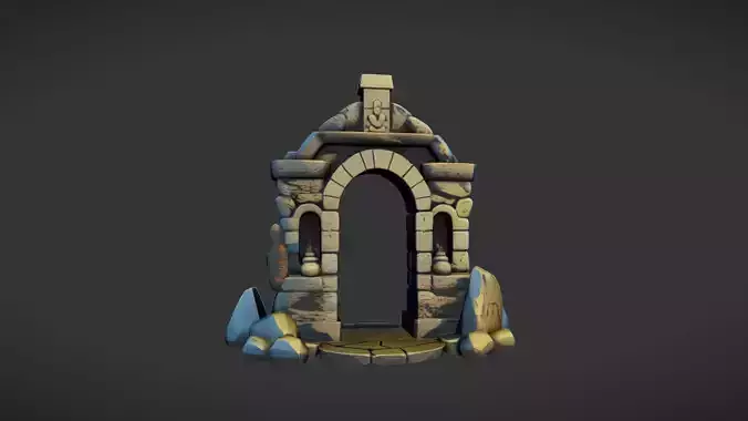 ancient stone archway